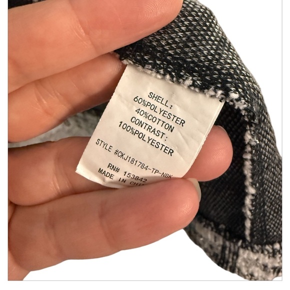 Melloday Tweed Open Front Jacket Blazer Shacket Pockets - Picture 6 of 9